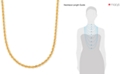 Macy's Rope Link 24" Chain Necklace in 18k Gold-Plated Sterling Silver